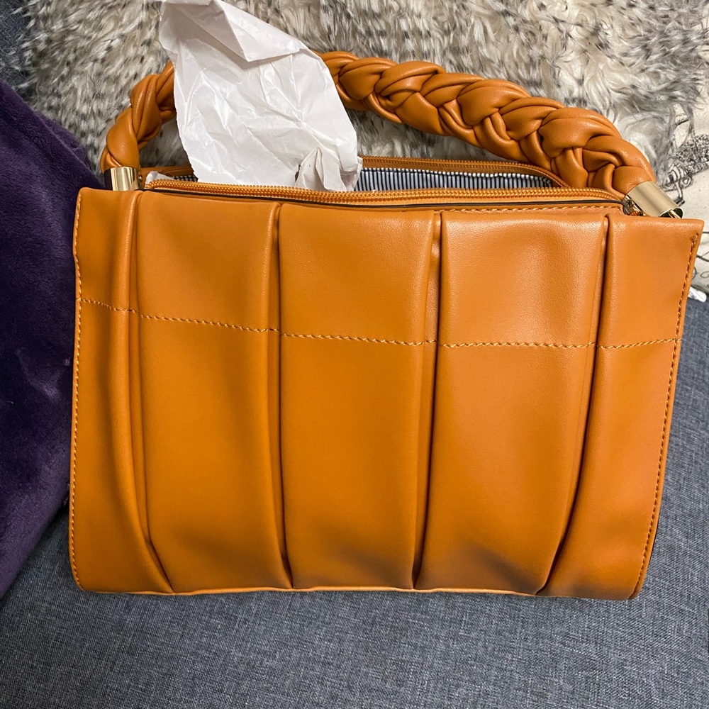 Vegan Leather Tote NWT Camel color